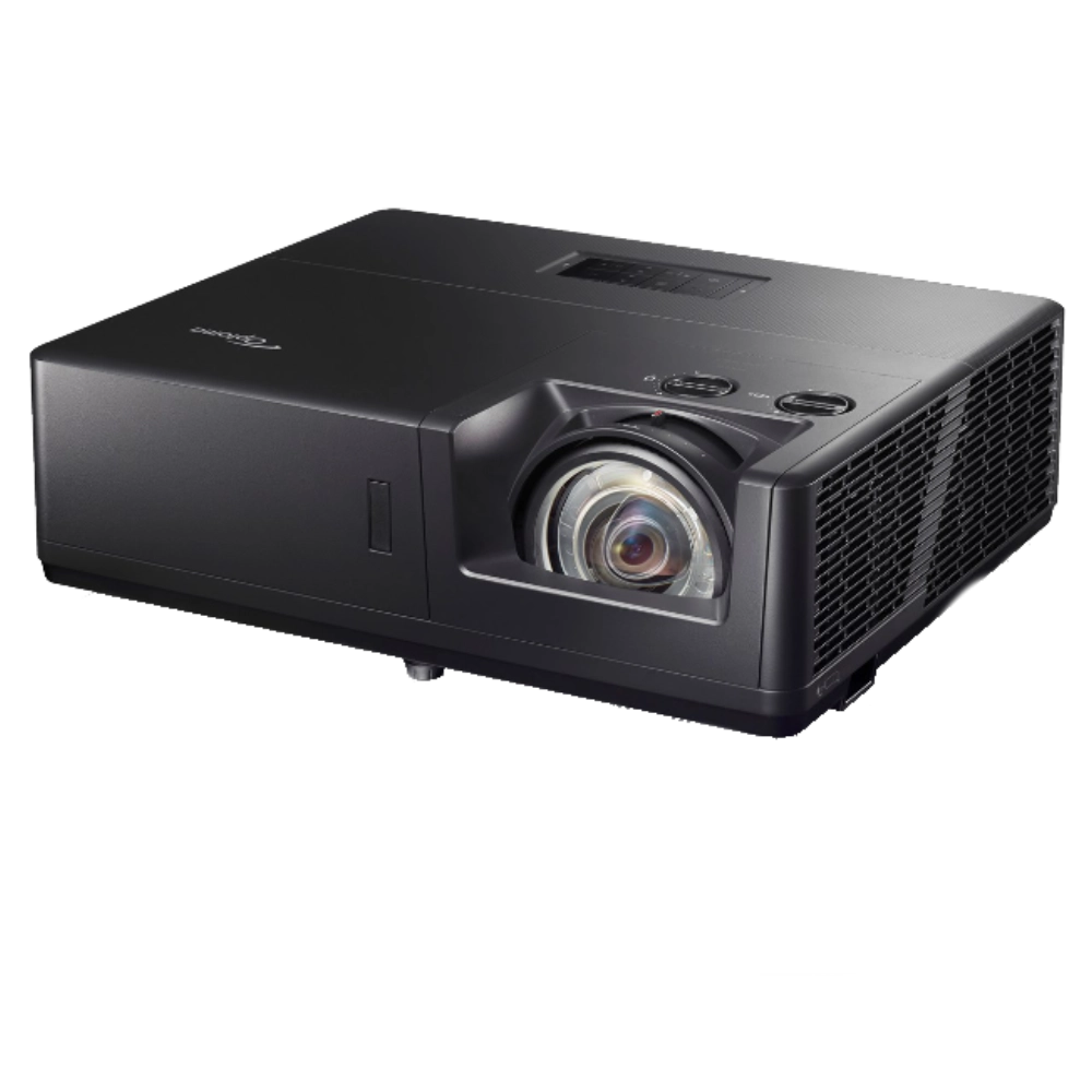 Optoma ZU607TST 4K Short Throw Golf Sim Projector - side view