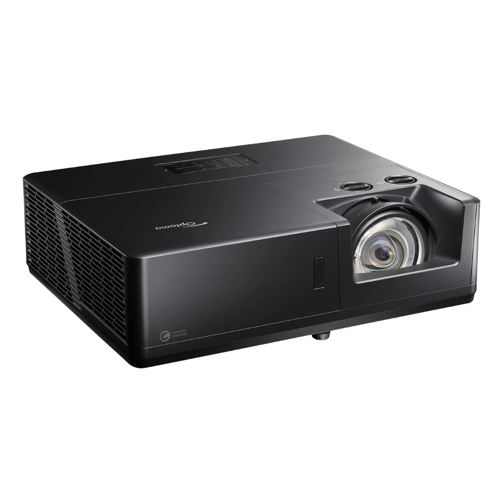 Optoma ZU507TST 4K Short Throw Golf Sim Projector - side view