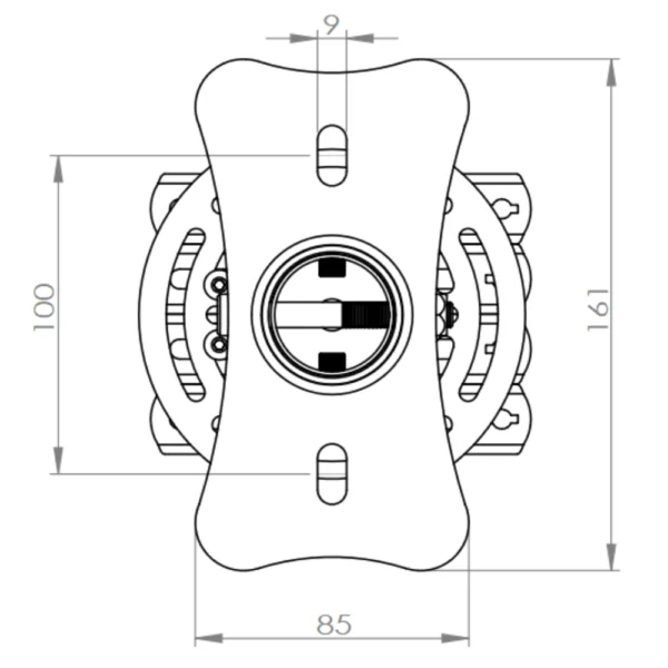 Optoma OCM818W-RU White Ceiling Mount - Image 3