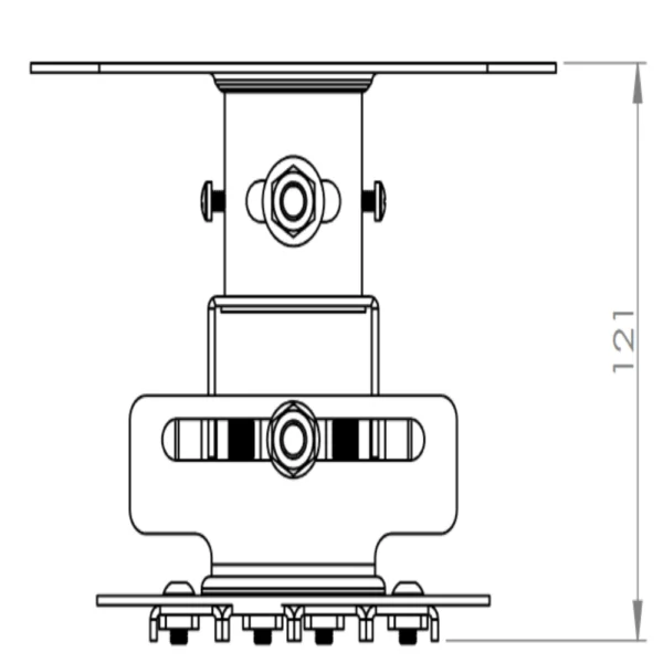 Optoma OCM818W-RU White Ceiling Mount - Image 2