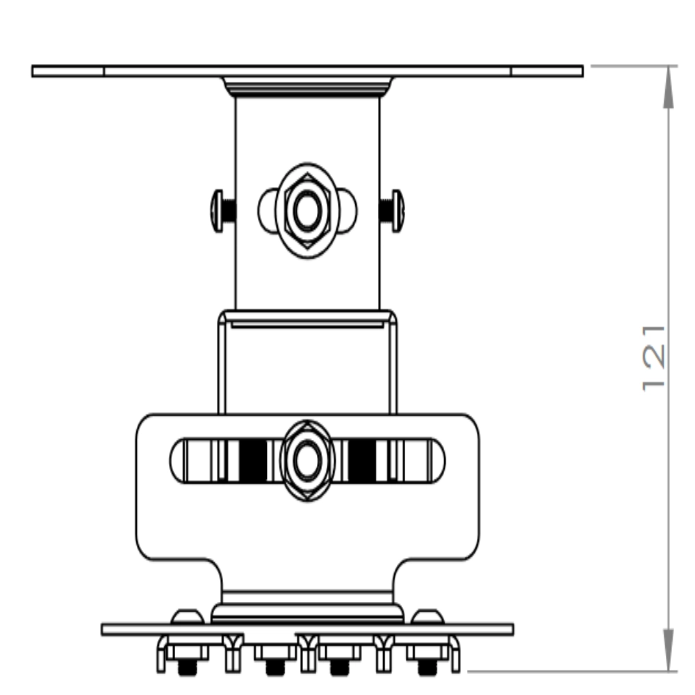 Optoma OCM818W-RU White Ceiling Mount - Image 2