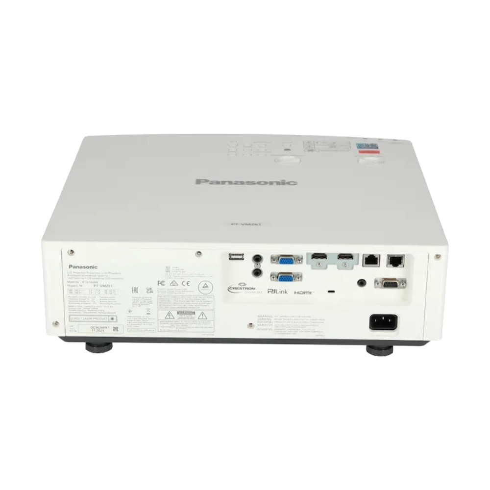 Panasonic PT-VMZ61 Laser Projector - rear view