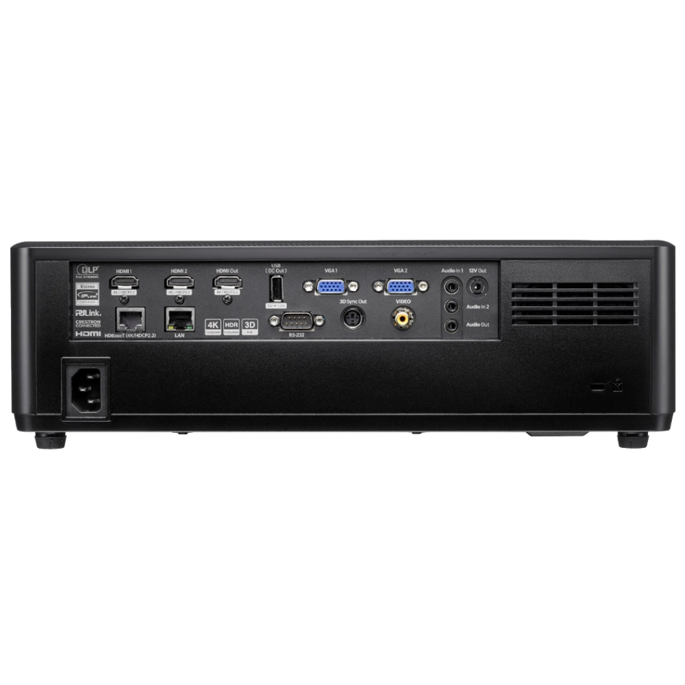 Optoma ZU607TST 4K Short Throw Golf Sim Projector - rear view
