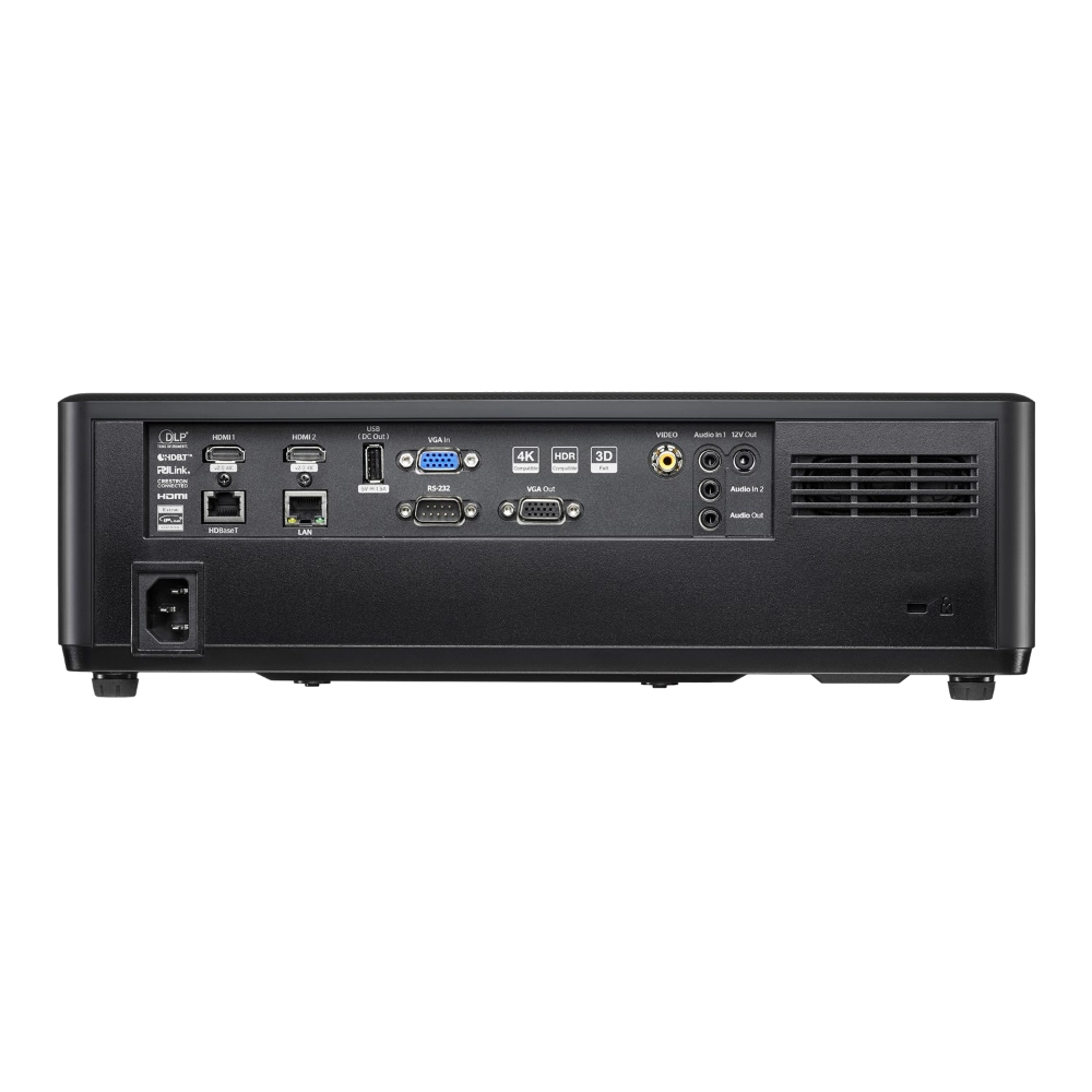 Optoma ZU507TST 4K Short Throw Golf Sim Projector - Rear view